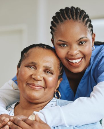 Beauty never fades. Shot of a nurse speaking to her female patient